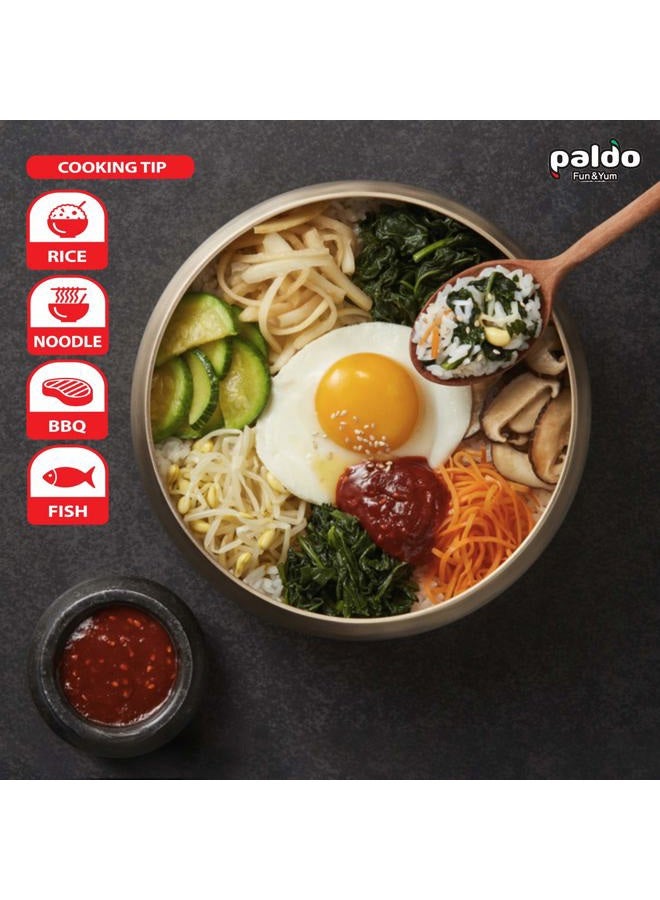 Paldo Fun & Yum Bibim Jang Sauce for Noodles Ramen Bibimbap Rice Meat & More Food, Sweet & Spicy Seasoning Sauce, Best Oriental Style Korean Sauce, 팔도 비빔장 12.80 fl oz - Image 5