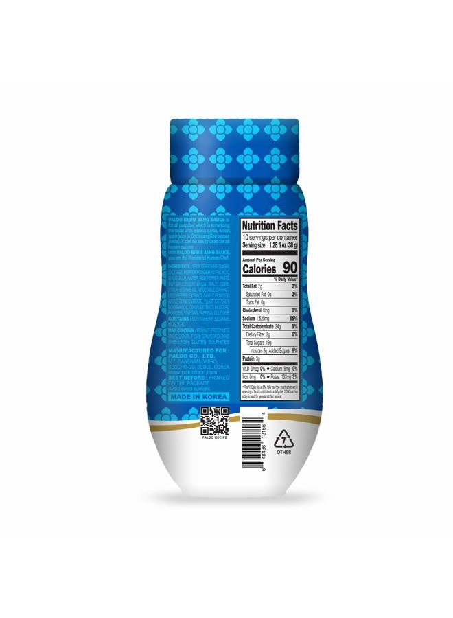 Paldo Fun & Yum Bibim Jang Sauce for Noodles Ramen Bibimbap Rice Meat & More Food, Sweet & Spicy Seasoning Sauce, Best Oriental Style Korean Sauce, 팔도 비빔장 12.80 fl oz - Image 2