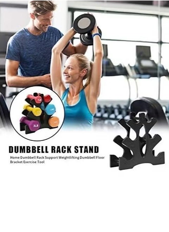 rocooart A 3-level Dumbbell Weight Rack, Workout Weight Rack, Weight Rack and Dumbbell Tree for Home, Gym, Workout, Office and Fitness (Without Dumbbells)  - Image 3