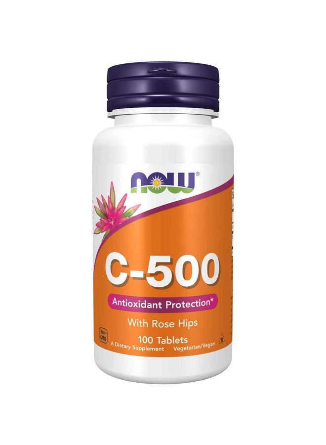 now Supplements Vitamin C500 With Rose Hips Antioxidant Protection* 100 Tablets - Image 2