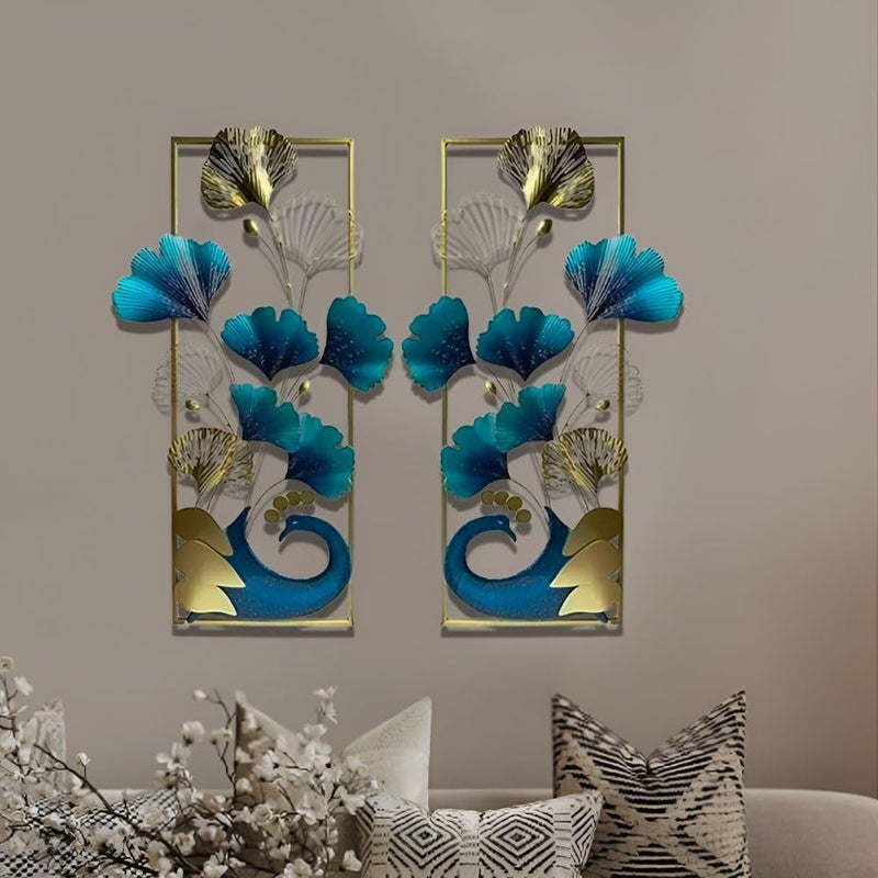 OVIK - Large Handcrafted Metal Multicolor Wall Art Peacock Frame Modern Decorative Wall Hanging for Home Decor | Elegant Sculpture for Living Room, Bedroom, Hall, Hotel & Restaurant Interior Decoration - Image 4