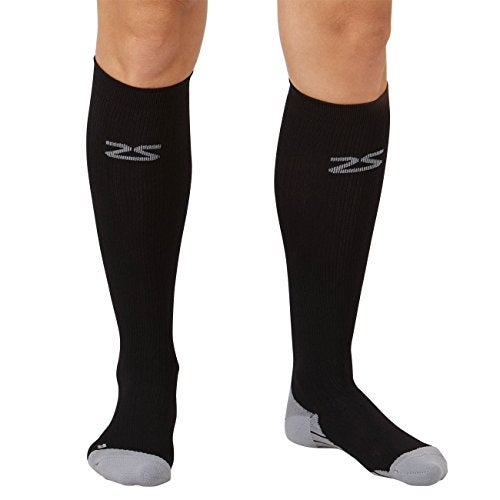 Zensah Fresh Legs Compression Socks – Ideal for Runners, Nurses & Travel – Graduated Compression Stockings for Women and Men (Black, Medium) - Image 1