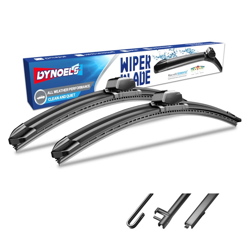 DYNOELS Windshield Wipers blades 24 22 Wiper Blades Fit for Toyota Land Cruiser 20072021 lexus LX series 20002025 Allseason Automotive Replacement Windshield Wiper Blades Set of 2 - Image 2