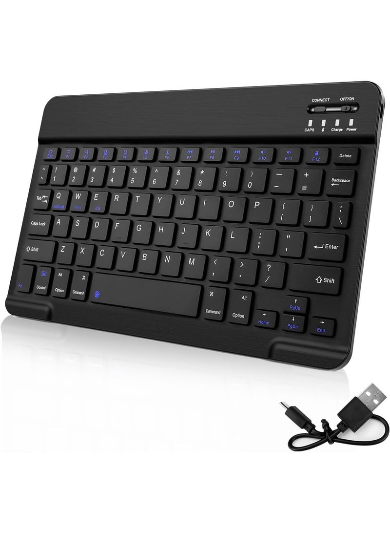 Wireless Mini Bluetooth Keyboard – Ultra Slim, Quiet & Ergonomic Design with Rechargeable Battery – Compatible with iOS, Android & Windows - Image 1