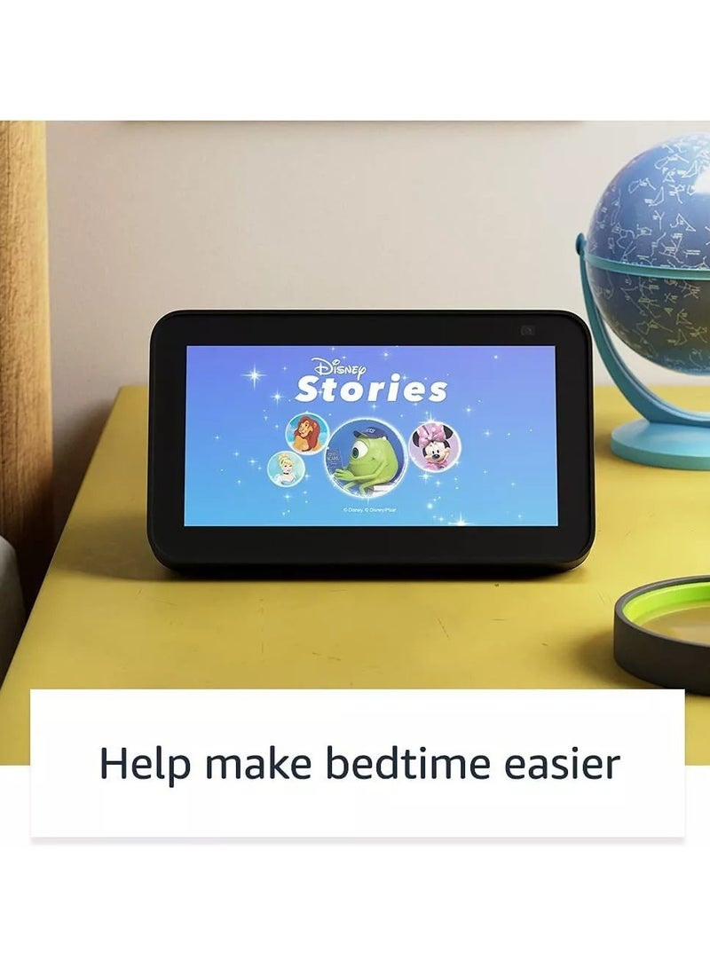 Amazon Ev Smart Home Systems Show 5 Kids second generation supports equipped with a 5.5-inch HD touch screen 2-megapixel camera Wi-Fi and Bluetooth live video calls voice control compatible devices new version (black) - Image 5