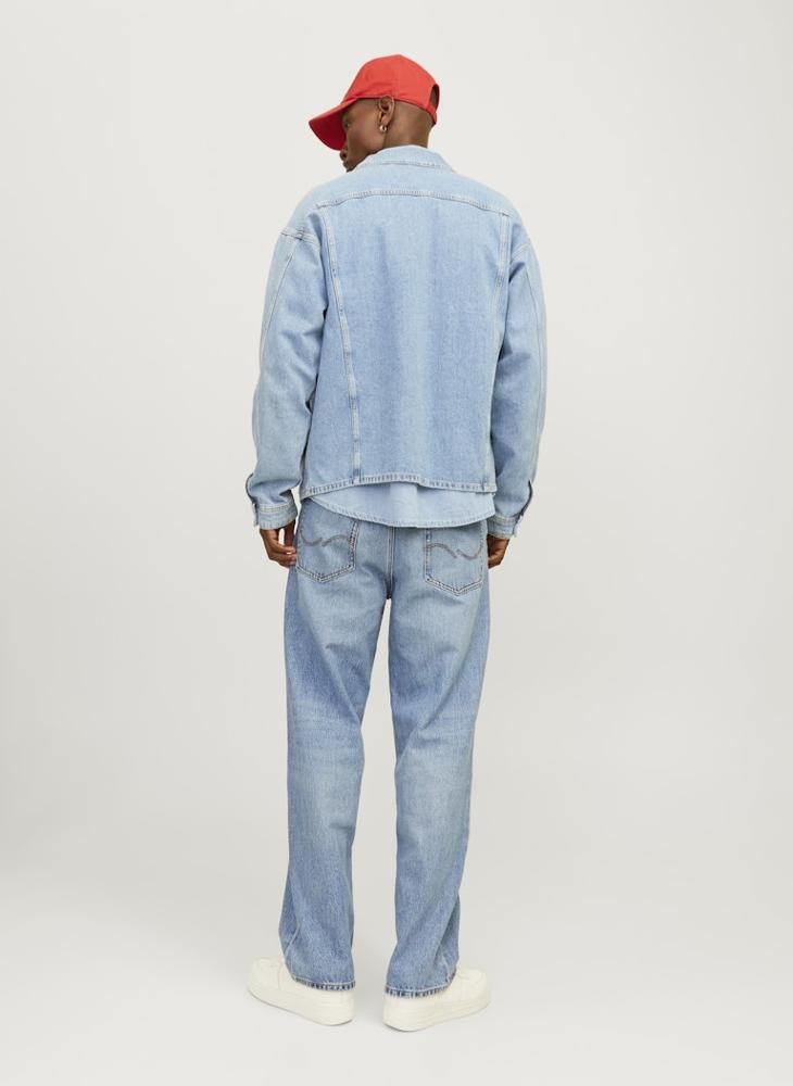 JACK & JONES Jjialex Jjoriginal Am 337 Light Wash Stright Fit Jeans  - Image 2