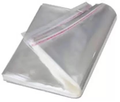 FeelBlue 16 * 20 Inches Transparent Plastic Poly Bags Bopp Pouches with Self Adhesive Tape, Reasealable, Used for Saree/Kurti Packing and Other Various items, Pack of 100pcs - Image 5