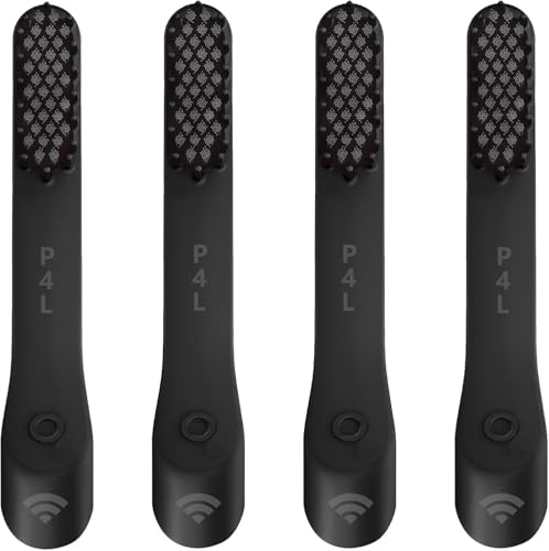 PAI4LEISI 4-Pack Black Toothbrush Replacement Heads Compatible with Like-Styled Electric Brush Head Refill Black - Image 1