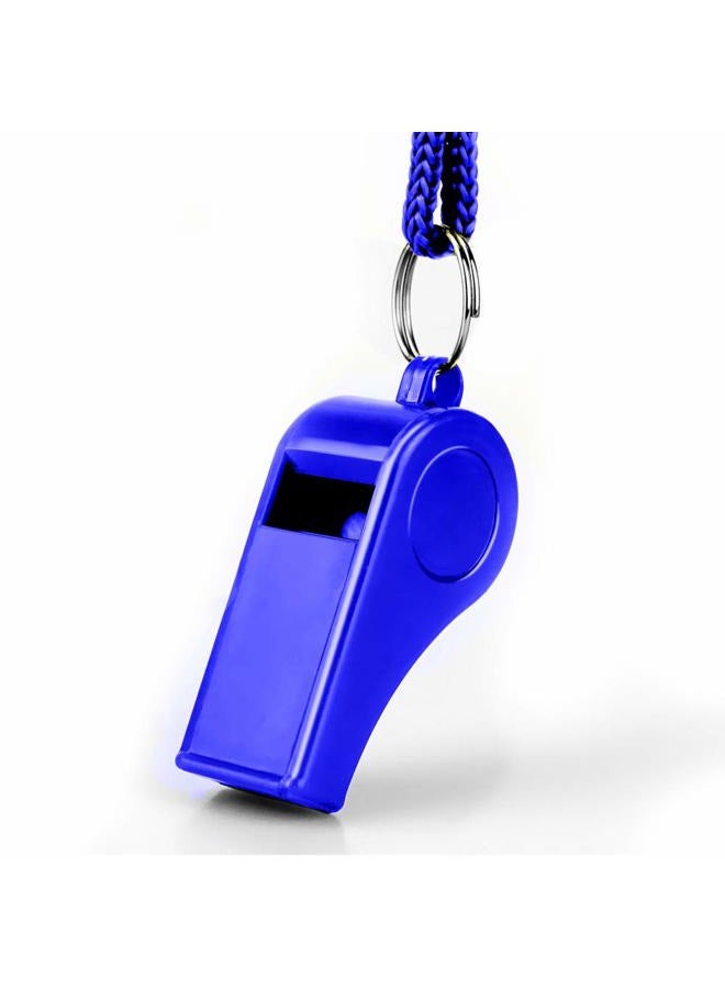 Hipat Whistle with Lanyard, 2 Packs Blue Plastic Whistles, Extra Loud Sports Whistles Great for Coach, Referee, Basketball, Lifeguard, Survival - Image 5