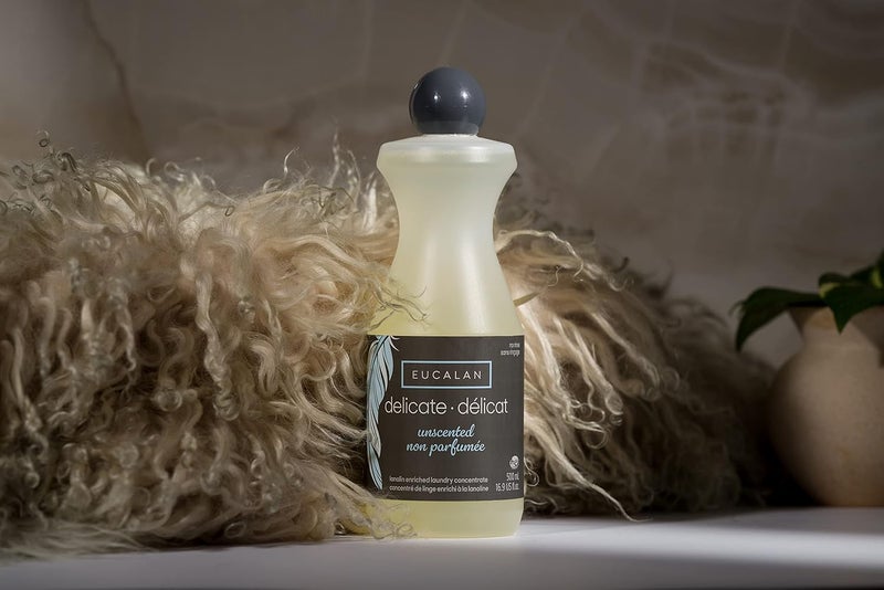 Eucalan Unscented Concentrated Laundry Detergent with Lanolin - 500 ml for Delicate Fabrics - Image 3
