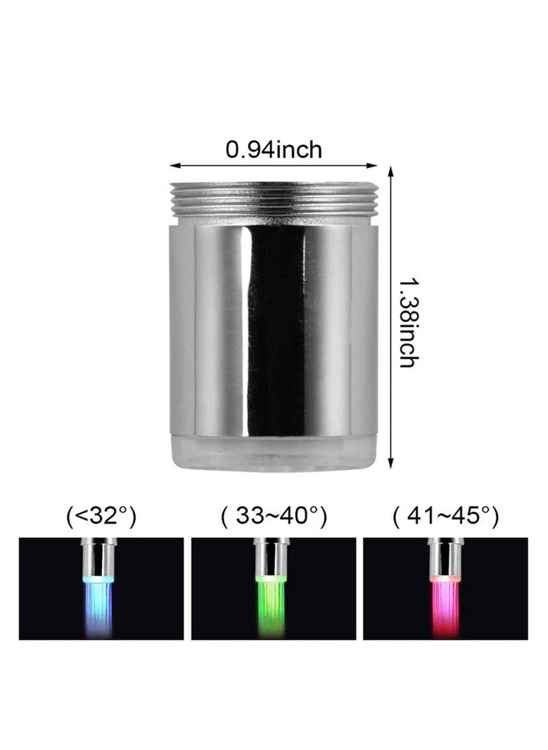Generic - Led Faucet Lights 3 Color Changing Faucet Lights Glow Shower Stream Water Faucet Tap for Kitchen Bathro​om - Image 1