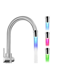 Led Faucet Lights 3 Color Changing Faucet Lights Glow Shower Stream Water Faucet Tap for Kitchen Bathro​om