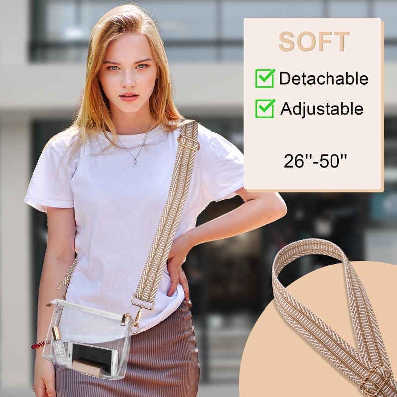 BS-VOG Clear Purse for Women - Stadium Approved Crossbody Bag, Small Stadium Bag for Concerts & Sports Events - Image 3
