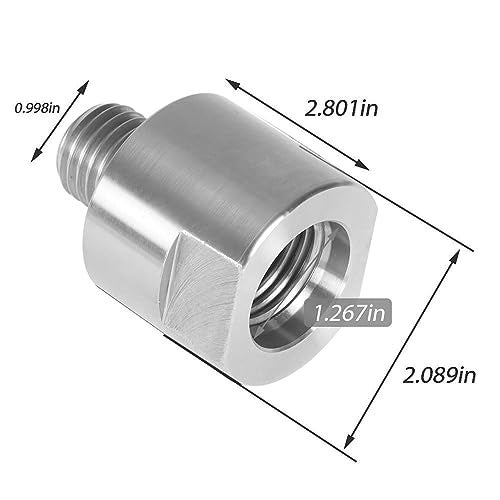 TJHSM Lathe Headstock Adapter Converts 1-1/4in X 8tpi to 1in x 8tpi for Woodworking Lathe - Image 3
