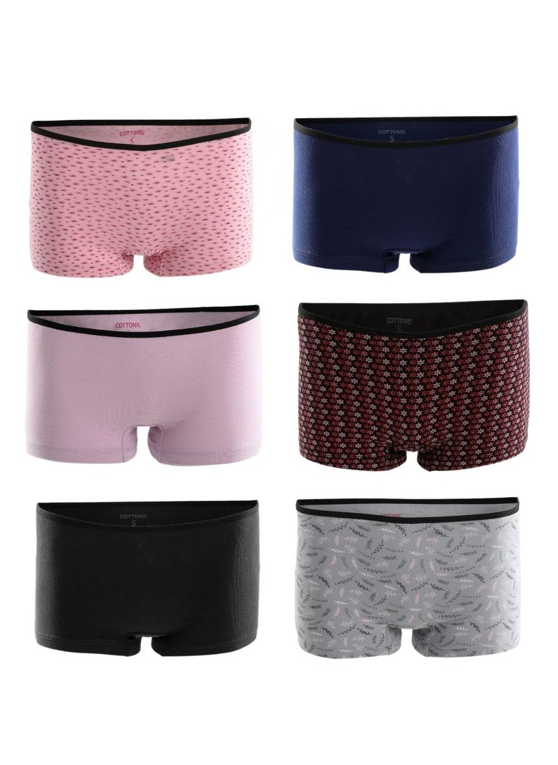 COTTONIL - Pack of 6 Cottonila Hot Short Underwear for Women - Image 1