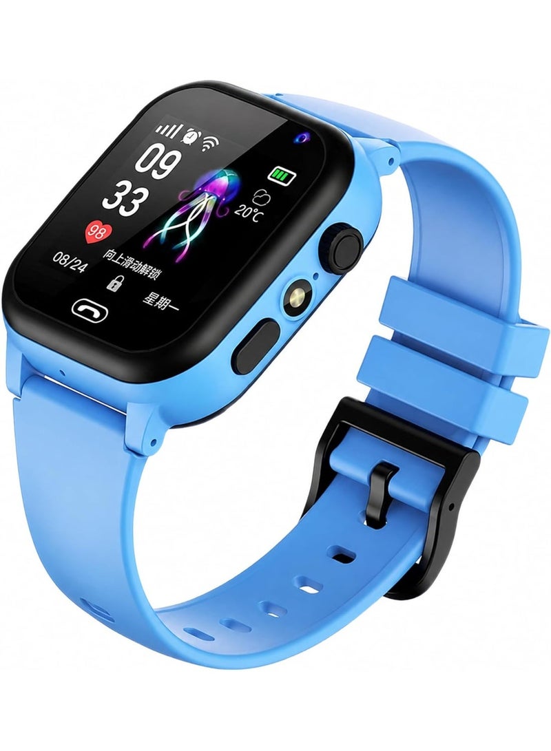Hope Kids Smart Watch with SIM Card Calling, GPS Tracker, Camera & Touchscreen - Blue - Image 1