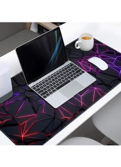 Rock Pow Large Mouse Pad Extended Gaming Mouse Pad Non-Slip Rubber Base Mouse pad Office Desk Mat Desk Pad Smooth Cloth Surface Keyboard Mouse Pads for Computers (800 * 300 * 3mm)  - Image 2