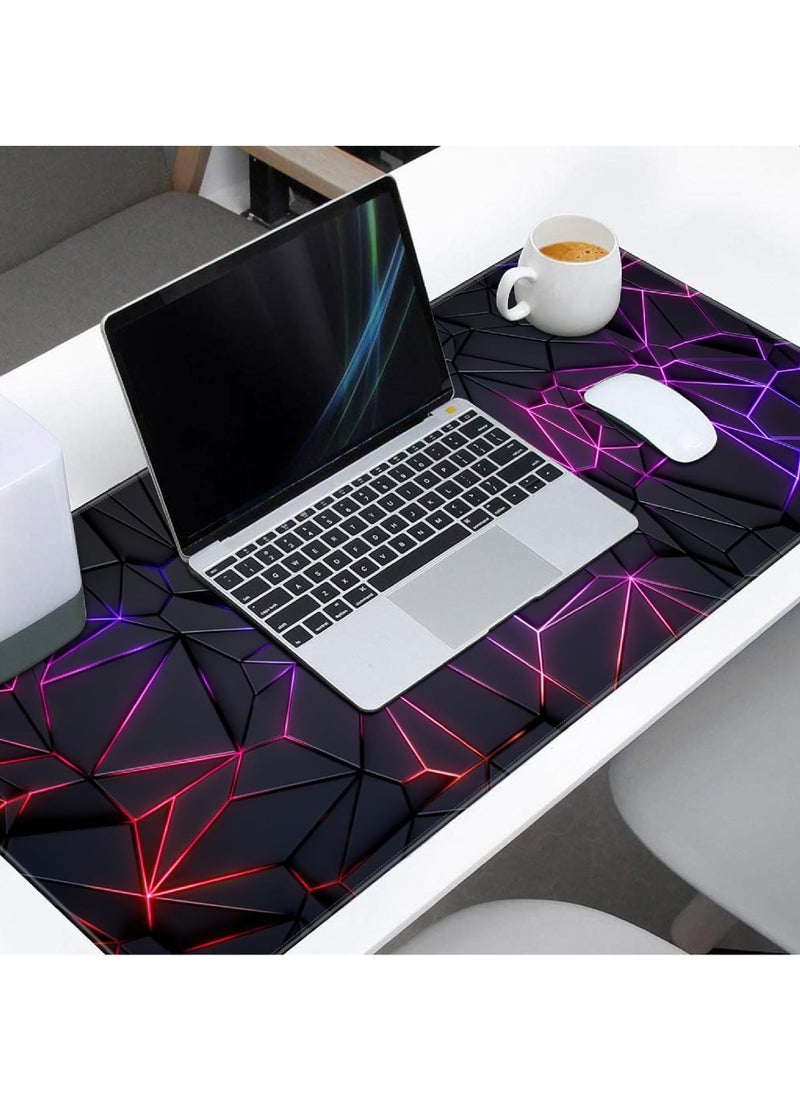 Rock Pow - Large Mouse Pad Extended Gaming Mouse Pad Non-Slip Rubber Base Mouse pad Office Desk Mat Desk Pad Smooth Cloth Surface Keyboard Mouse Pads for Computers (800 * 300 * 3mm) - Image 1