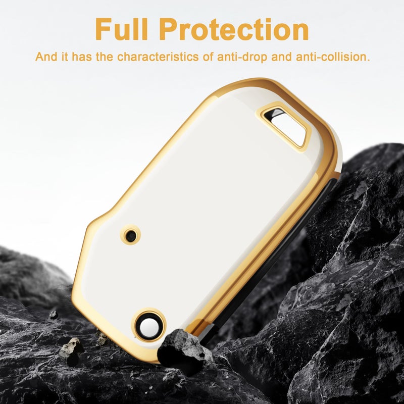 Tengare for Kia Key Fob Cover Flip Car Key Case fits K5 LX Seltos S LS Sorento Soul Sportage NIRO Forte LXS FE - Image 4