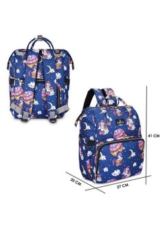 THE CLOWNFISH Baby On Board Series Multipurpose Diaper Bag;Backpack;Nappy Bag;Handbag;Maternity Bag For Baby Essentials With Bottle Organizer & Tissues Dispensing Pocket In Polyester (Dark Blue)  - Image 4