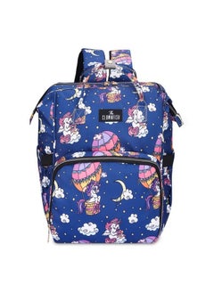 THE CLOWNFISH Baby On Board Series Multipurpose Diaper Bag;Backpack;Nappy Bag;Handbag;Maternity Bag For Baby Essentials With Bottle Organizer & Tissues Dispensing Pocket In Polyester (Dark Blue)  - Image 2