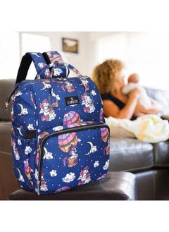 THE CLOWNFISH Baby On Board Series Multipurpose Diaper Bag;Backpack;Nappy Bag;Handbag;Maternity Bag For Baby Essentials With Bottle Organizer & Tissues Dispensing Pocket In Polyester (Dark Blue)  - Image 3