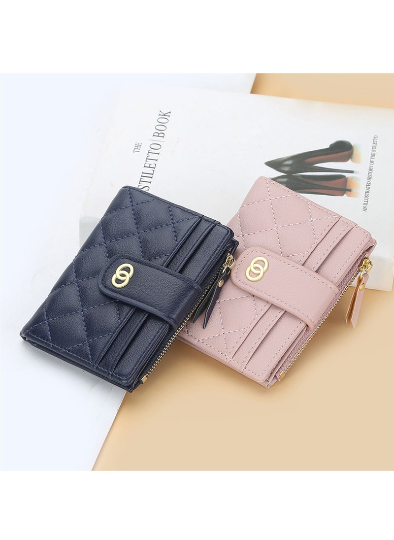 Rock Pow Small Wallets for Women Slim Bifold Credit Card Holder Minimalist Zipper Coin Pocket  - Image 4