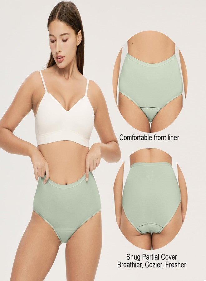 BATTEWA Oeko-TEX Certified Incontinence Underwear for Women Cotton Leak Proof Panties Bladder Leakage Protective Briefs Absorbent 50ML (3Color 2, Large, 3-Pack - Image 5