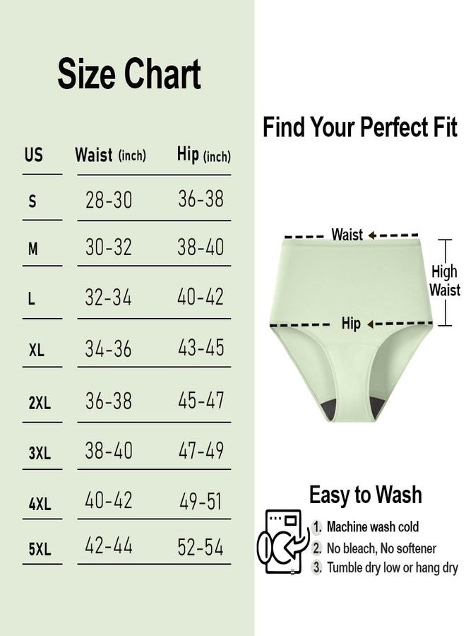 BATTEWA Oeko-TEX Certified Incontinence Underwear for Women Cotton Leak Proof Panties Bladder Leakage Protective Briefs Absorbent 50ML (3Color 2, Large, 3-Pack - Image 4