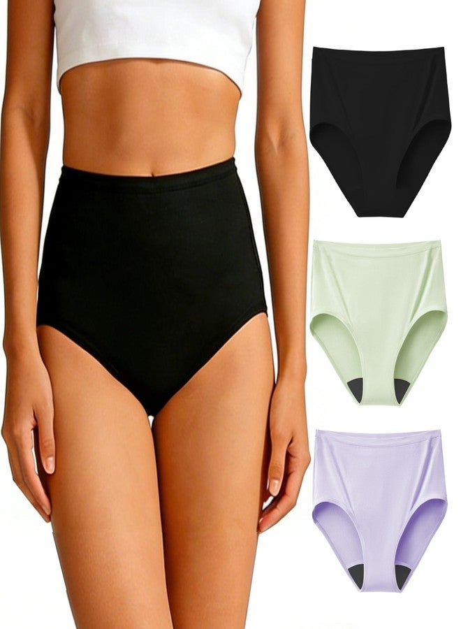 BATTEWA Oeko-TEX Certified Incontinence Underwear for Women Cotton Leak Proof Panties Bladder Leakage Protective Briefs Absorbent 50ML (3Color 2, Large, 3-Pack - Image 1