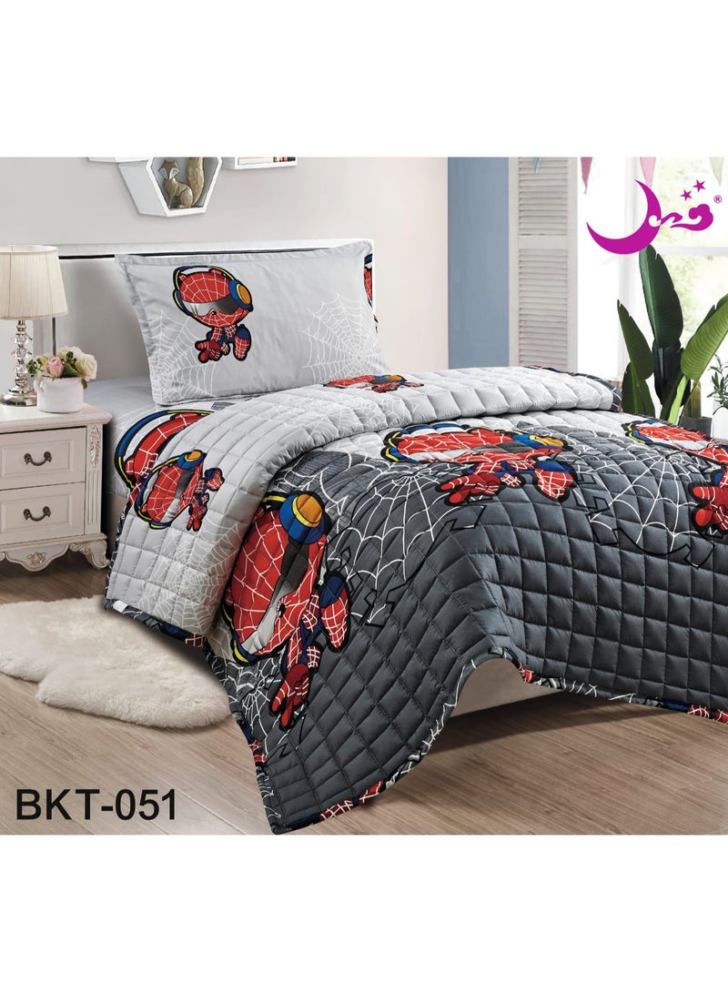طقم لحاف سرير مضغوط مكون من 3 قطع رسوم اطفال