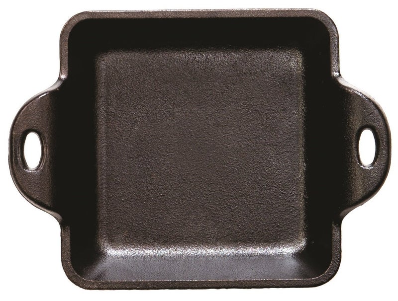 Lodge HMSS Heat Enhanced and Seasoned Cast Iron Mini Server, Square, 10-Ounce - Image 2