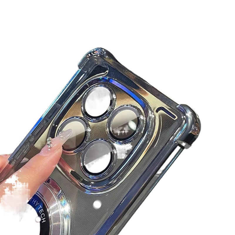MS غطاء واقي بGlass لـ Redmi Note 13 Pro مع حامل قابل للطي وحماية من السقوط مع مقاوم للصدمات مع حماية العدسة باللون أسود بوظيفة حامل باللون الأسود باللون الأحمر - Image 5