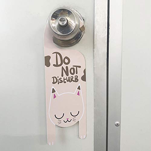 RLECS 2pcs Door Sign Do Not Disturb Cat Door Knob Hanger Tag for Bars, Shopping Mall and Company Decoration - Image 4