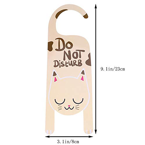 RLECS 2pcs Door Sign Do Not Disturb Cat Door Knob Hanger Tag for Bars, Shopping Mall and Company Decoration - Image 3