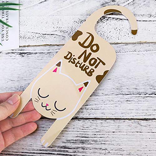 RLECS 2pcs Door Sign Do Not Disturb Cat Door Knob Hanger Tag for Bars, Shopping Mall and Company Decoration - Image 5