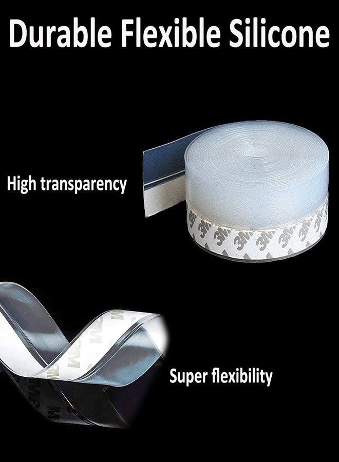 Delzon Door Seal Tape Window Strip Weather Silicon Dust Stopper Bottom Gap Filler Crack Filler Door Frame, Exterior Door Weather Stripping for Large Gap Cover-3 Meter - Image 5