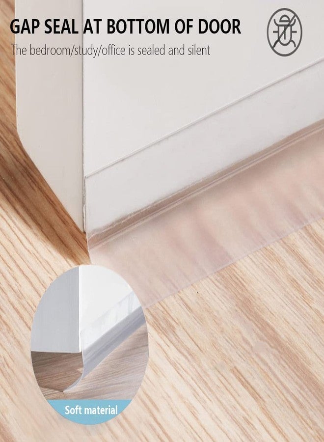 Delzon Door Seal Tape Window Strip Weather Silicon Dust Stopper Bottom Gap Filler Crack Filler Door Frame, Exterior Door Weather Stripping for Large Gap Cover-3 Meter - Image 4
