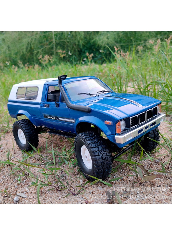 Naughty Dragon C24-1 Full-scale Pickup Truck Four-wheel Drive Off-road Climbing Remote Control Car RC Modifiable Children's Toys-Color:C24 Full Scale Rtr Version/blue-Proportion:1 Battery  - Image 1