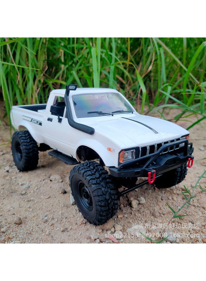 Naughty Dragon C24-1 Full-scale Pickup Truck Four-wheel Drive Off-road Climbing Remote Control Car RC Modifiable Children's Toys-Color:C24 Full Scale Rtr Version/blue-Proportion:1 Battery  - Image 2