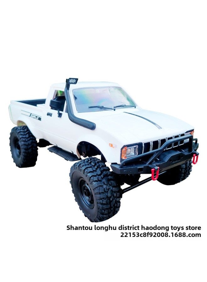 Naughty Dragon C24-1 Full-scale Pickup Truck Four-wheel Drive Off-road Climbing Remote Control Car RC Modifiable Children's Toys-Color:C24 Full Scale Rtr Version/blue-Proportion:1 Battery  - Image 5