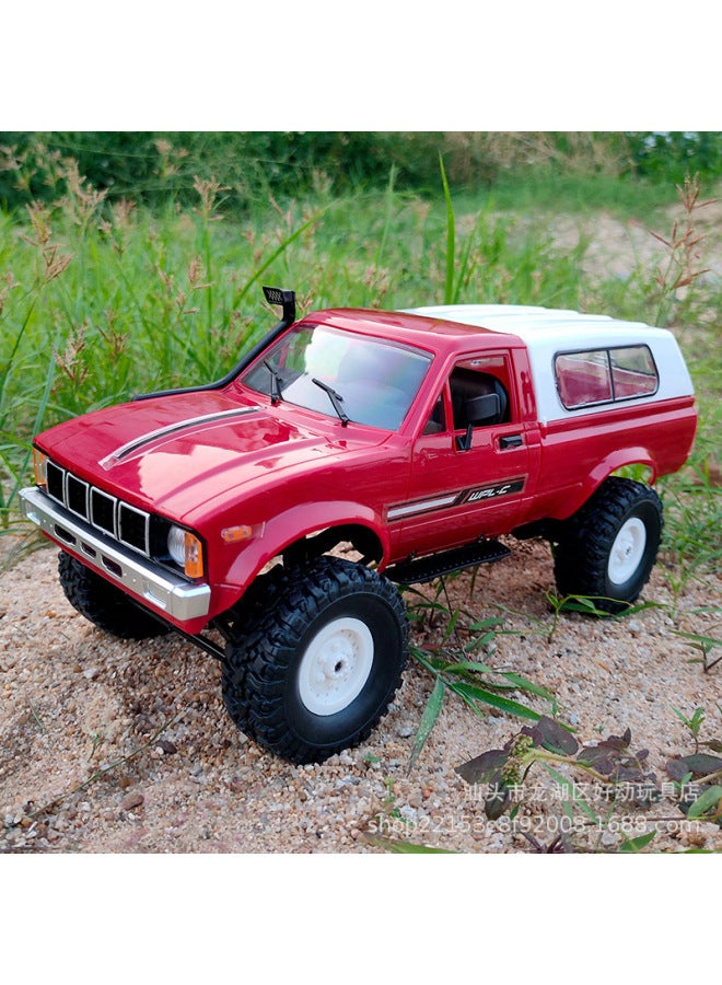 Naughty Dragon C24-1 Full-scale Pickup Truck Four-wheel Drive Off-road Climbing Remote Control Car RC Modifiable Children's Toys-Color:C24 Full Scale Rtr Version/blue-Proportion:1 Battery  - Image 4