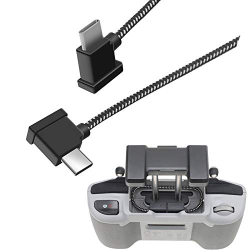 Hanatora 6.3 Inch USB C to USBC RC-N3/N2/N1/N1C Remote Controller Cable for DJI Flip,Neo,Mavic 3,Air 3S/3/2/2S,Mini 4K/2 SE/3/4 Pro,OTG Phone Nylon RC Data Cord Accessories(Type-C Connector) - Image 1