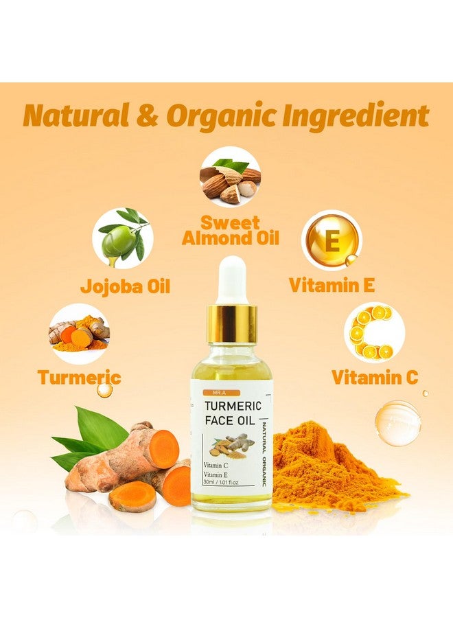 مجموعة صابون الكركم من السيد إيه، قطعتين، ومجموعة زيت الكركم للوجه والجسم، مكونات محايدة مع فيتامين سي لتنظيف البشرة وتهدئتها وترطيبها، مجموعة العناية بالبشرة بالكركم لجميع أنواع البشرة - Image 5