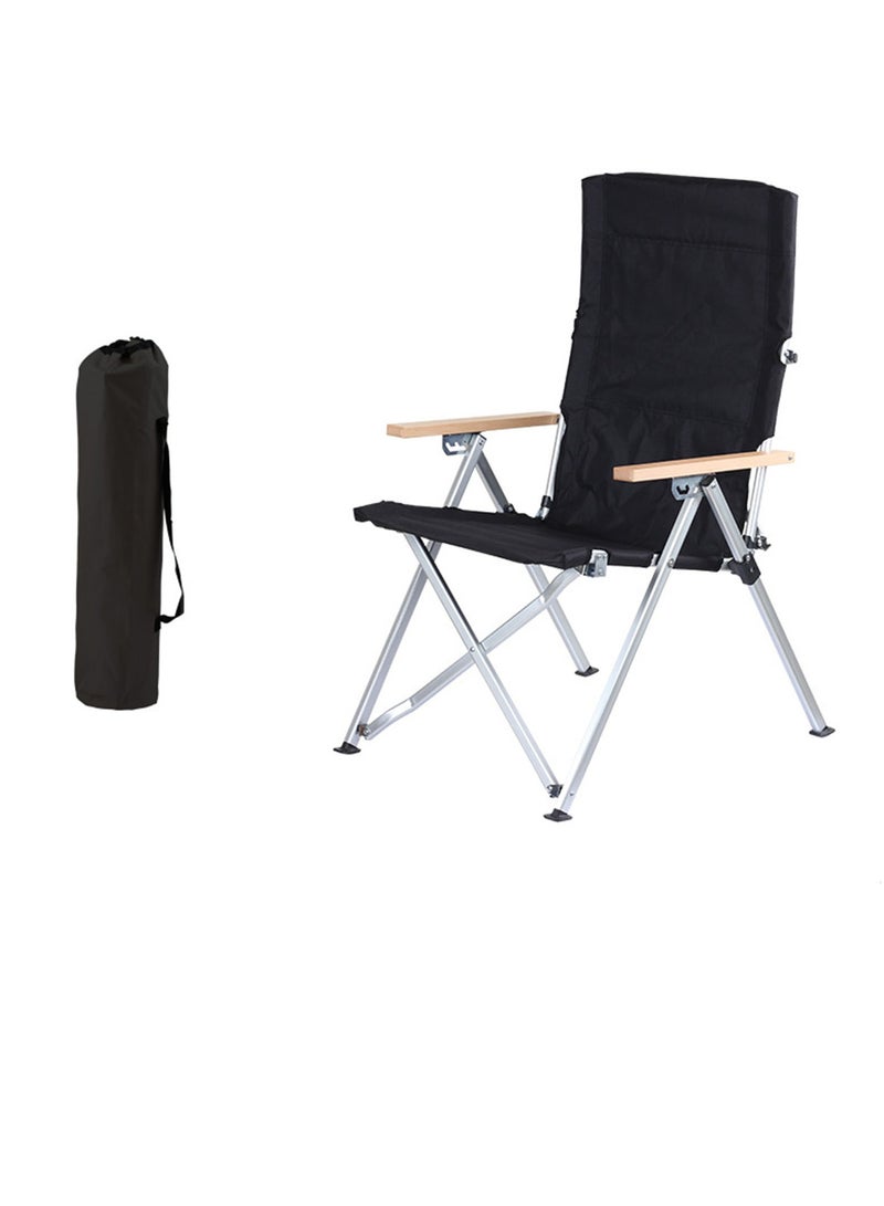 Arabest Camping Chair, Folding Camping Chairs for Adults with Armrests and Cup Holder and Carrying Bag, Lightweight Portable for Beach, Perfect for Caravan trips, BBQs, Garden, Picnic - Image 1