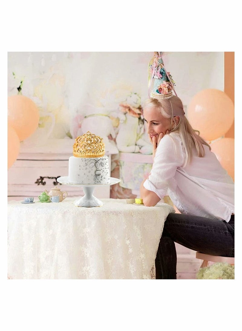 NIBEMINENT Crown Cake Fondant Molds, Sugar Craft Baroque Style Silicone Mold for DIY Baking Cupcake Topper Chocolate Candy Pastry Jewelry Clay Decorating - Image 4