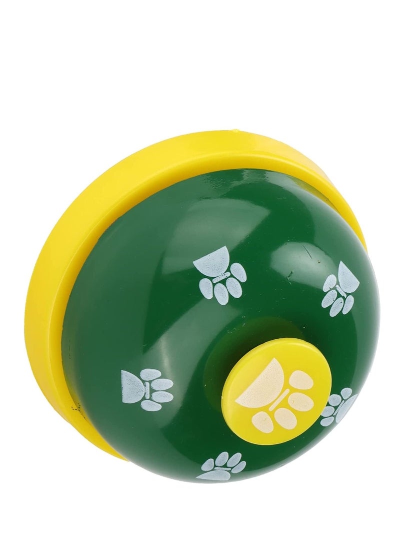 جرس تدريب الجراء والقطط على الحمام بنمط بصمة القدم للتواصل باللون الأخضر متعدد الألوان - Image 4