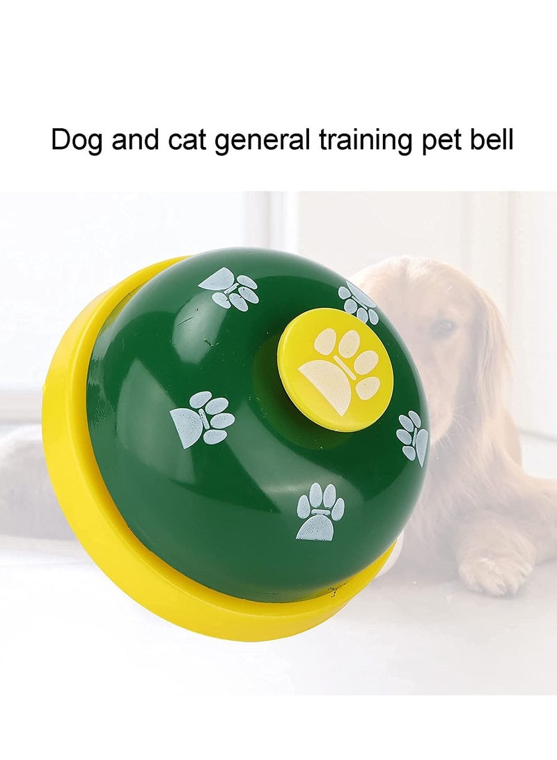 جرس تدريب الجراء والقطط على الحمام بنمط بصمة القدم للتواصل باللون الأخضر متعدد الألوان - Image 5