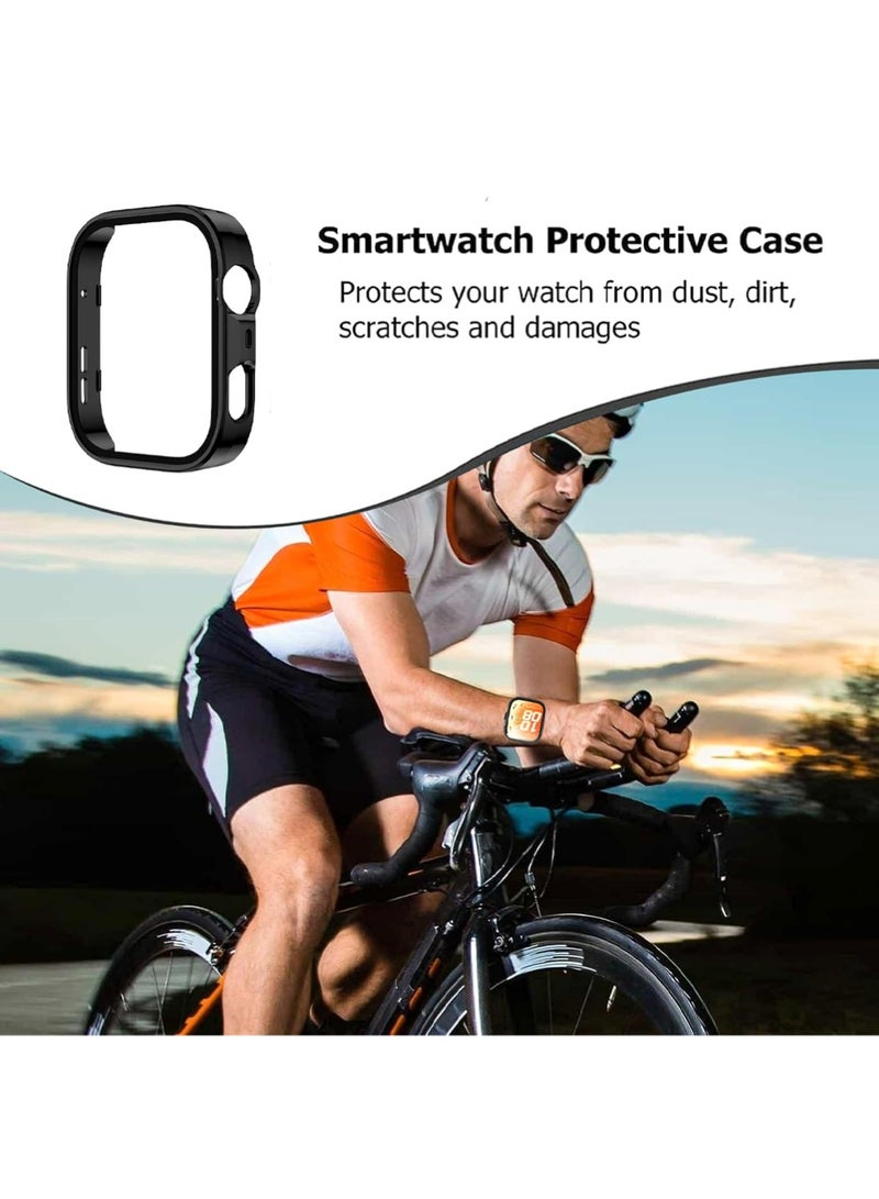 X-level 3 PCS Case for HUAWEI Watch Fit 5 Pro Screen Protector, Hard PC Case with Tempered Glass Screen Protector Bubble-Free Cover Slim HD Ultra-Thin Bumper - Image 5