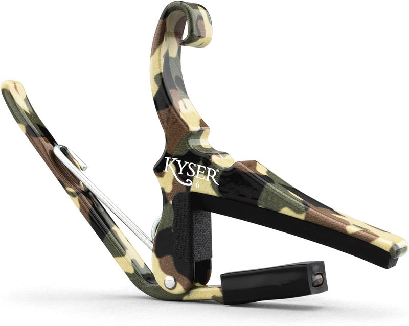 Kyser Musical Products Quick-Change Guitar Capo, KG6C2A, Camo 2.0 - For 6-String Acoustic Guitars, Made in USA, Quality, Strong, Lightweight, Quick & Easy Key Changes, Innovative, Perfect Fit - Image 1